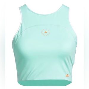 Adidas by Stella McCartney True Pace Running top in light green/sea foam